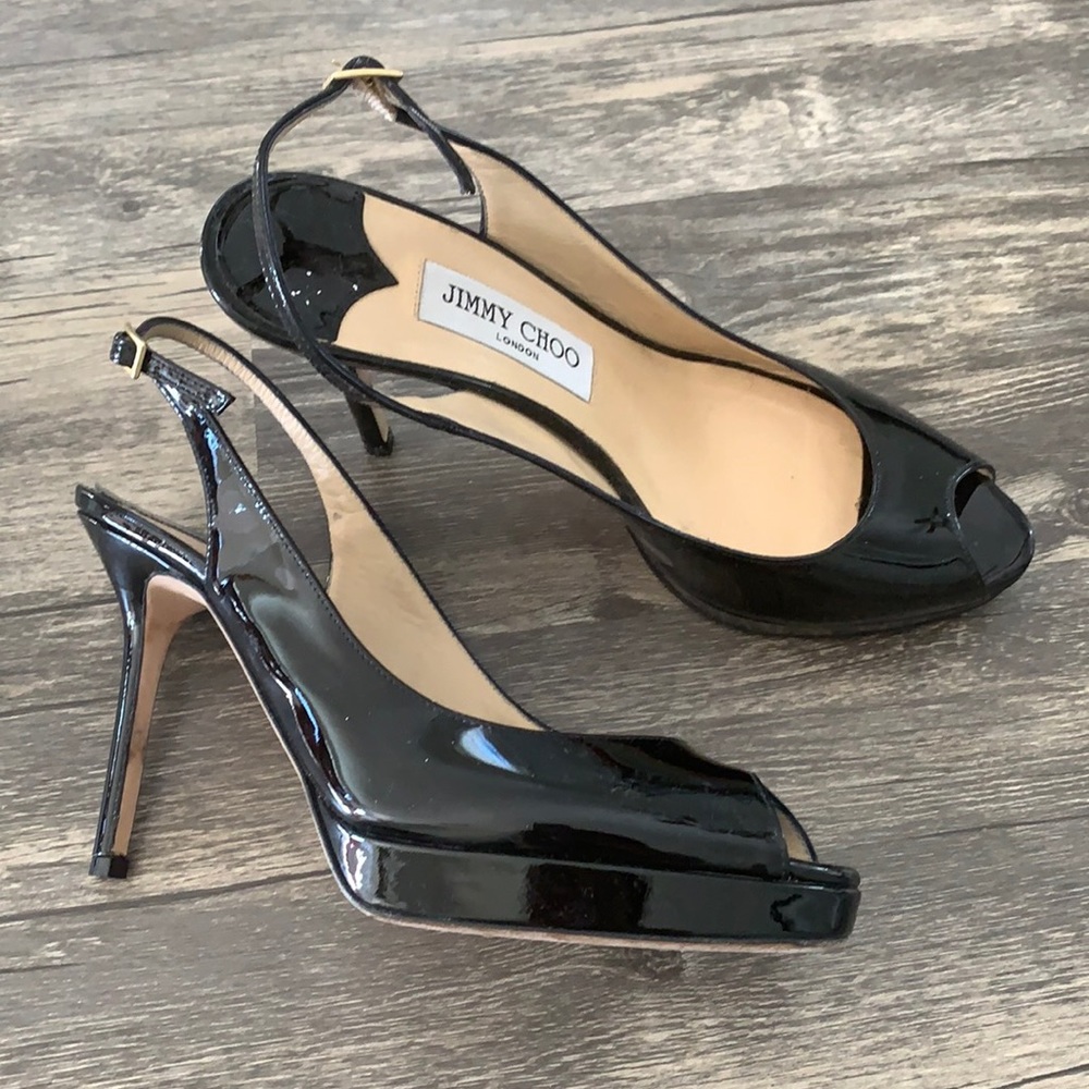 Jimmy Choo patent leather heels